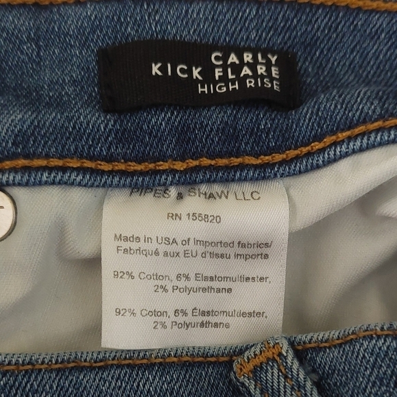 Veronica Beard Carly High Rise Bleach Above Ankle Crop  Splatter Jeans Size 24 - Picture 8 of 8